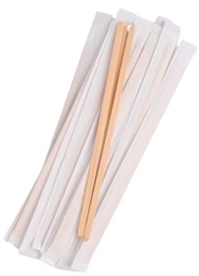 ThinkBio® PALETTA IN LEGNO BIO PER CAPPUCCINO IMBUSTATA SINGOLARMENTE 17,8cm COMPOSTABILI AL 100% - 1 confezione da 1000 palette