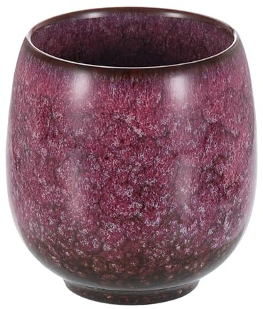 QUARKZMAN Tazze Tè Cinesi in Ceramica 5,75oz Set Tè Gong Fu Tradizionale Tazza Tè in Ceramica Giapponese Senza Manico Tazza Caffè Piccola per Mate Tè Caffè Vino Bevande, Rosso Bianco