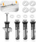4 Pezzi Fissaggi WC Sedile, Viti Fissaggio Wc di 8 Set di Rondelle, Cerniere Tavoletta Wc di Toilette, Accessori per La Manutenzione del, Viti Fissaggio Wc Accessori per La Manutenzione