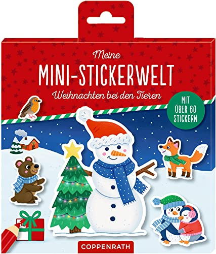 Meine Mini-Stickerwelt - Weihnachten bei den Tieren: Mit über 60 Stickern