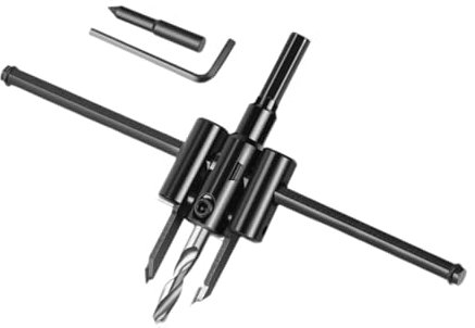 MagiDeal a tazza per legno, taglierina rotonda per legno regolabile, multiuso, da taglio, trapano, fresa a fori circolari per compensato, lavorazione del, 200