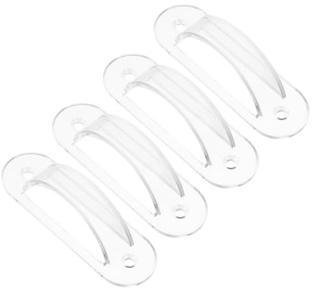 Schutz Abdeckplatte für Wandschalter und Steckdosen, 4 Stück, Kunststoff | Transparentes Design, Kindersicher für Kinder, Amerikanische Deko Optik
