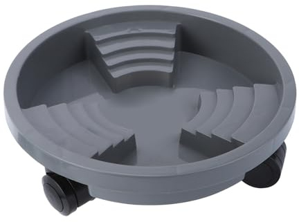 Abaodam Base Móvil para Macetas con Bandeja Reforzada y Ruedas Soporte para Bonsáis Estante Decorativo para Interiores y Exteriores Resistente y Fácil de Mover