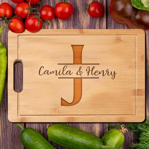 Tabla de embutidos y quesos personalizada, tabla de cortar grabada personalizada para parejas, bodas, aniversarios, inauguración de la casa, nuevo hogar, fiesta, regalos de vacaciones
