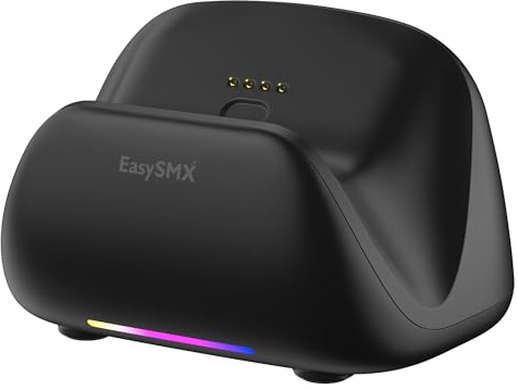 EasySMX X05Pro Controller Dock – USB-C Powered Stand with Receiver Storage, Anti-Slip Base, Clean Desk Setup, Premium Display for PC & Switch Gamers