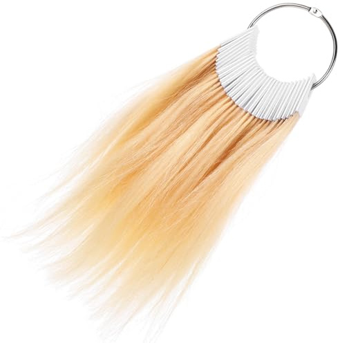 VICASKY Nuancier de Cheveux Humains 30 Mèches pour Test Coloration et Décoloration, Kit de Test Capillaire Professionnel, Fournitures de Cosmétologie pour Salon de Coiffure, Palette