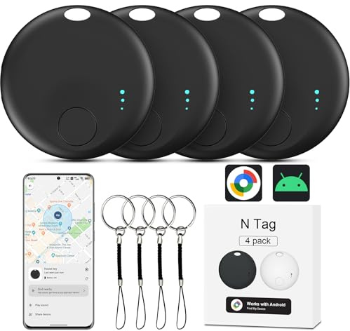 FUYAOSC Air Tracker Android, 4 Smart Tracker avec l’app Google