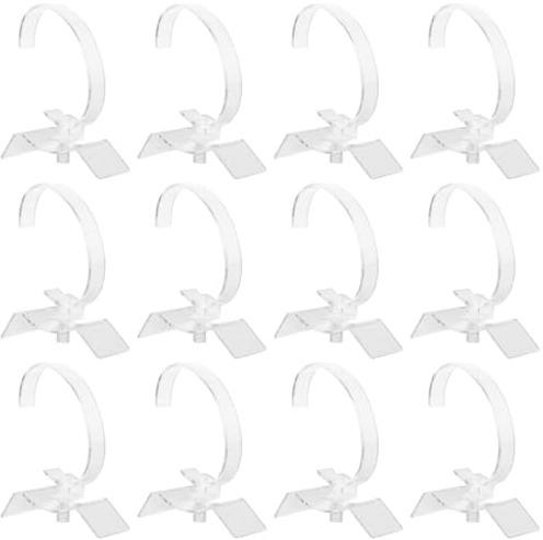 ADOCARN Uhrenständer und Robustem Design mit Starker Transparenz 20 Stück Eleganter Armband Uhrenhalter aus Acryl Geeignet für Ladentheken und Büros