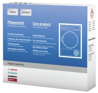 Bosch/simens Produit d'entretien pour sèche linge (pompe à chaleur)