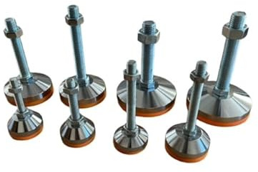 Gummiprodukt Maschinenfuß - höhenverstellbar - Schwingungsdämpfung - Stahl, Legierter - Ø100x140mm, M20 Gewinde - Presser_Fuß - 4260598461645