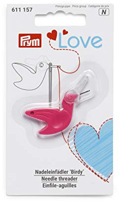 Prym Love Nadeleinfädler Birdy, 9,5 x 1,5 x 7,3 cm
