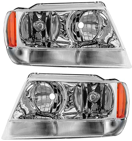 Halogen Scheinwerfer Set links & rechts Hauptscheinwerfer Frontscheinwerfer für Model Grand Cherokee II WJ WG