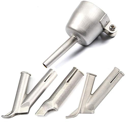 4pc Round Triangle Y Shape Nozzle for Welding Plastic Hot Air Gun Kit for Speed Welding Nozzle Tip Welding Vinyl Welder