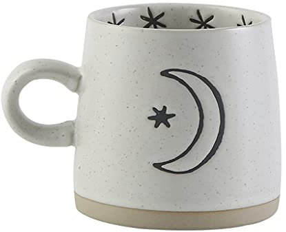Lager Tonbecher, 14.1oz / 400ml große Kapazität, kreative Kunst Weiße Tasse, Geschenke für Männer Frauen, Kaffee, Tee, Getränke, Milch, Kakao halten Geschenke (Color : White 2, Größe : 14.1oz)
