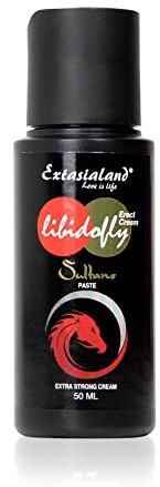 Libidofly® Erect Cream Sultans Paste Extra Strong deutsche Markenqualität mit hochwertigsten Inhaltsstoffen wie Arnika, Ginkgo Biloba und Chili-Extrakt Creme 50ml