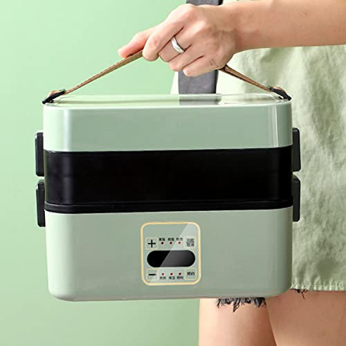 Lunch Box Elettrico a Doppio Strato, scaldavivande Elettrico Scaldavivande Pasto riscaldante Portatile per Ufficio, Scuola, casa