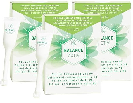 Balance Activ Gel, hilft dabei, BV (bakterielle Vaginose) zu bekämpfen, balanciert Ihren pH-Wert und stellt die Natürliche Balance Ihres Körpers wieder her, 3 Packung