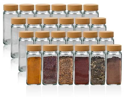 Bewunder Tarros de especias rectangulares con bandeja para esparcir