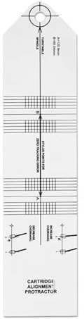 Precisions Vinyls Record Player Cartridge Alignment Protractors Tool for Enhances Sound