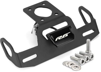 DUSHUO Nummernschildhalterung Für Y&amaha Für YZF-R6 2006-2022 Für YZFR6 Für YZF R6 Motorrad-hinterer Kennzeichenhalter Mit Lichtrahmenhalterung