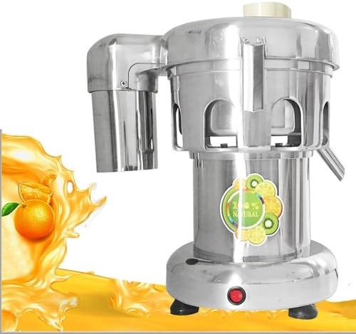 LZDOYY Extractor de jugos Comercial, exprimidor centrífugo eléctrico de 370W y 4300RPM, máquina exprimidora de Frutas y Verduras Enteras de Acero Inoxidable Resistente para restaurantes y cafeterías