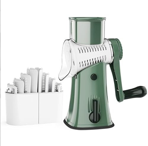 FYDZ Rasoio manuale portatile per ghiaccio e granite, macchina per coni di neve di alta qualità per cocktail e cuccioli di granita (verde-A)