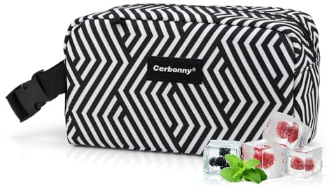 Cerbonny Kühltasche Klein Isoliert, Mini Kühltasche mit Kühlakku | Perfekt für arbeit, schule und reisen. Ideal zur aufbewahrung von joghurt, snacks und getränken.