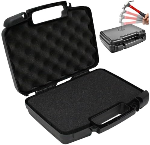 Boîte à outils en plastique, boîte à outils vide, boîtier à outils de protection multifonction, boîte à outils en plastique portable, boîtier de perceuse à amortissement avec poignée pour la maison e