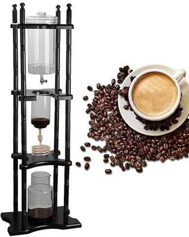Genérico Cafetera de goteo frío, gran capacidad de 2500 ml, torre de goteo con base estable for uso comercial y de oficina.