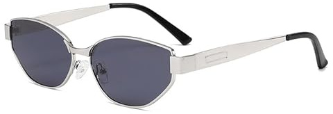 EJDHA Vintage Damensonnenbrille mit goldenem Metallrahmen, Cat-Eye-Sonnenbrille, dekorative Outdoor-Sonnenbrille, UV-Schutz