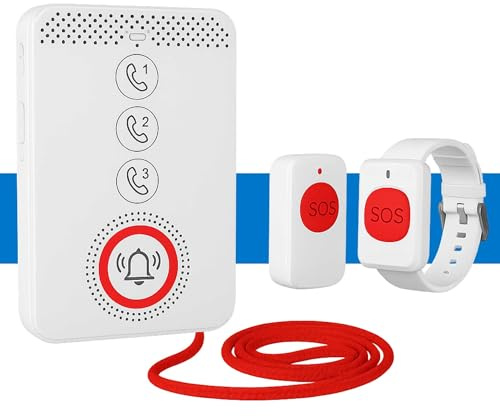 CPR Home Guardian - Two Way Intercom, Voice and SOS Emergency Button Activated Panic Alarm with SMS & Voice Calling Alerts - Includes 1 Year Subscription