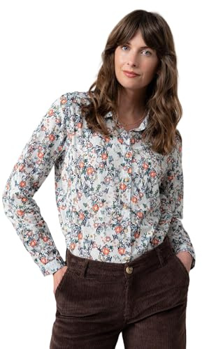 Lily & Me Patsy Cotton Ditsy Shirt - Ecru - Size 10