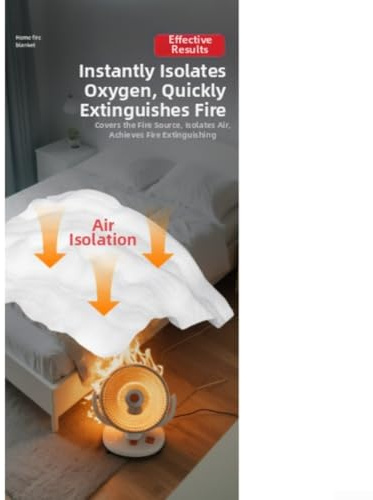 Manta ignífuga portátil con material de fibra de vidrio para supresión y cubierta protectora, diseñada para múltiples escenarios (4)