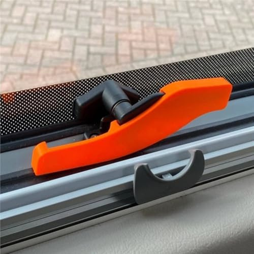 3D Printed RV Window Lock 2 Pack No Drill Replacement Latch - Secure Camper and from Unauthorized Access (orange)