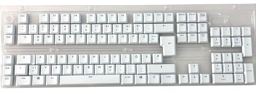 110 Stück Lichtdurchlässige Keycaps für G915, Mechanische Tastenkappen Set mit Deutsch Layout (QWERTZ) – Kompatibel mit Logitech G915/G915 TKL, Nur Kunststoff, Keine Elektronik