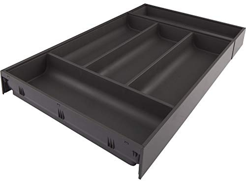BLUM 5140460 AMBIA-LINE Besteckeinsatz NL550mm,B300mm, Stahl oriongrau, grau, 22 inch
