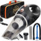 ThisWorx Car Vacuum Cleaner - Portable, Lightweight, Powerful, Handheld Vacuums w/Strong Suction, 3 Attachment Accessories, Carry Case - 12V, 4.8m Cord - Car Cleaning Kit