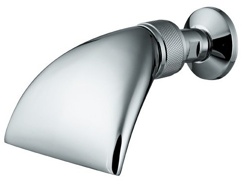 Finnsa Vital-Schwallbrause 1/2 Anschluss | Metall, Silber, Modern, Wandmontiert, Poliert, 3 Einstellungen, Duschkopf mit Kugelgelenk, Schwall Dusche