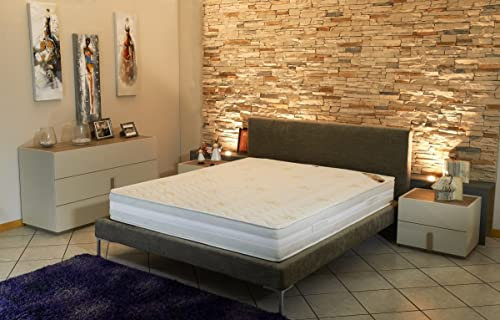 Matratze 90X200 formbeständigen Poly-Latex Schaum - 23 cm - Sehr Feste Unterstützung + angeboten Matratzenschoner Super
