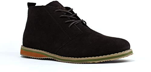 Mens Fashion Lace Up Suede Leather Desert Boots UK Size 6-11 (EU 43, Brown)