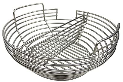 YNNI KAMADO Kick Panier à cendres pour grilles de 53,3 cm à 58,4 cm de diamètre extérieur Séparateur central amovible TQKAB2123