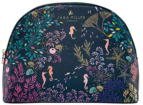 Sara Miller Beauty Underwater Spa Kosmetiktasche, groß, Marineblau