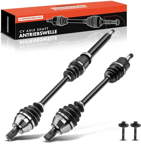 Frankberg 2x Antriebswelle Achswelle Schaltgetriebe 3M513B437BAE | mit Schraube, Vorderachse; Kompatibel mit Focus II Turnier DA DS FFS, Focus II Cabriolet, C-Max DM2, Focus II DA DP HCP