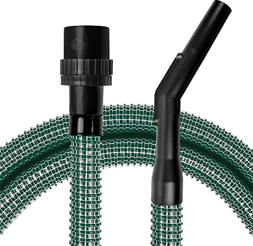 PRIMEBAG Gewebeschlauch 5m Grün 58mm | Handgriff Industriesauger Kesselsauger Anschluss, Knickfest, sehr flexibel