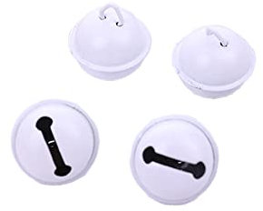 50 Stück 22mm Glöckchen Schellen Bunte Metallglöckchen Glöckchen Bastelglocken Schlittenglocken Kleine Glocken für Handwerk Weihnachtsfeier Dekor DIY Schmuckherstellung Haustier Glocken,Silber