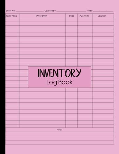 Inventory Log Book: Track Your Inventory With Our Simple Inventory Log Book.