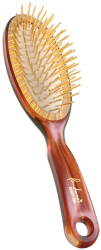 Pandora's Beauty Box The Golden Brush/Massage Brush/Hair Brush/Scalp Care/Gold/Scalp Massage Brush/Relax (Large, 22.5cm)