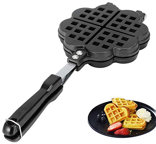 Gaufrier en forme de coeur, presse à gaufres antiadhésive, moule à biscuits et à muffins à double face, outils de pâtisserie pour la maison, la cuisine, le restaurant du café
