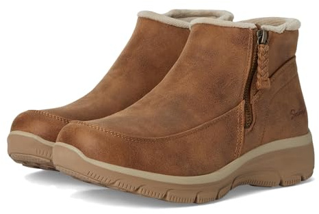 Skechers Botines fáciles de entrar en otoño para mujer, Castaño, 40 EU