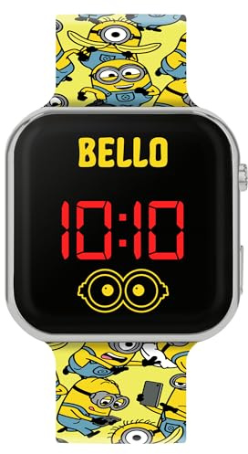 Accutime Kinder-Digitaluhr mit gelbem Armband, LED, DMF4106